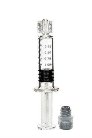 1ml Borosilicate Glass Luer Lock Syringe