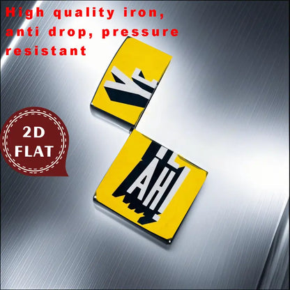 2D Retro Bold "YE AH" Text Design Lighter Shell, 2D Retro Bold "YE AH" Text Design Lighter Shell,