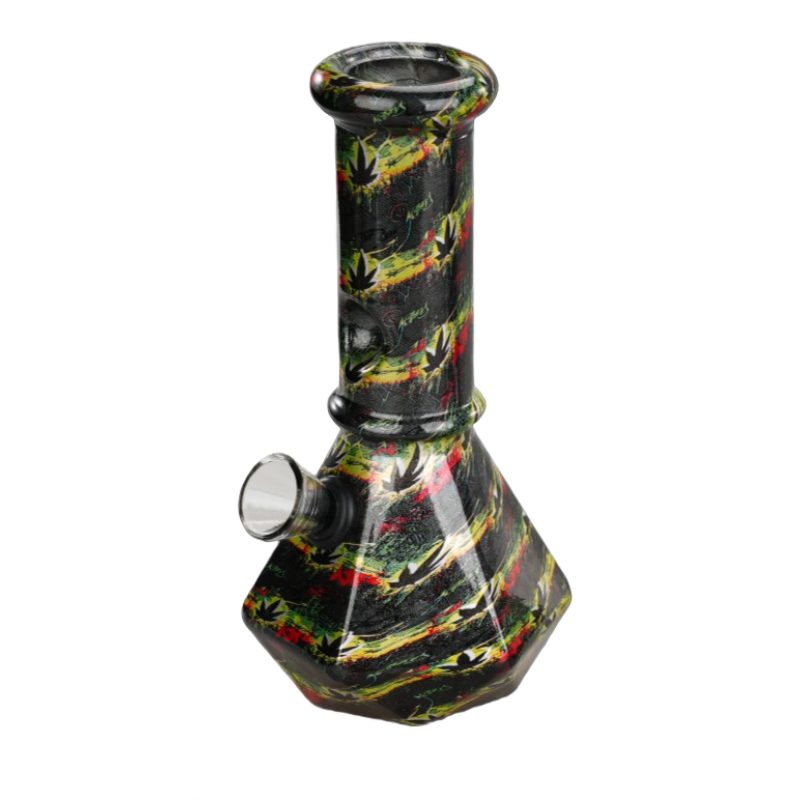 6” Dazed Leaf Prism Hex Bong Series,