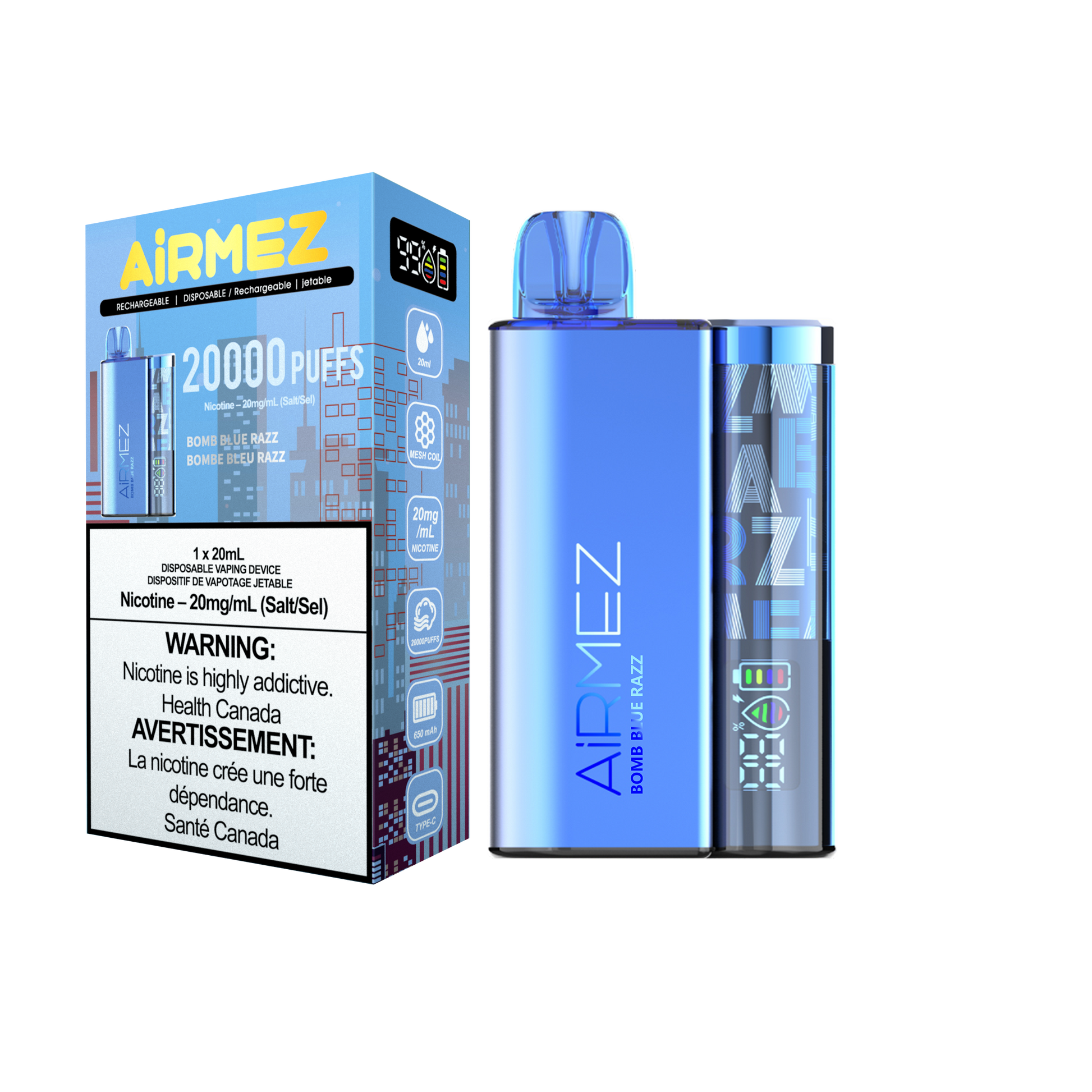 Airmez 20K Rechargeable Disposable Vape 20mL **Launch Special**,
