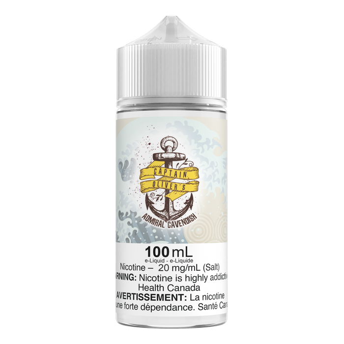 Captain Oliver's 100mL Salts - Admiral Cavendish, Captain Oliver's 100mL Salts - Admiral Cavendish,