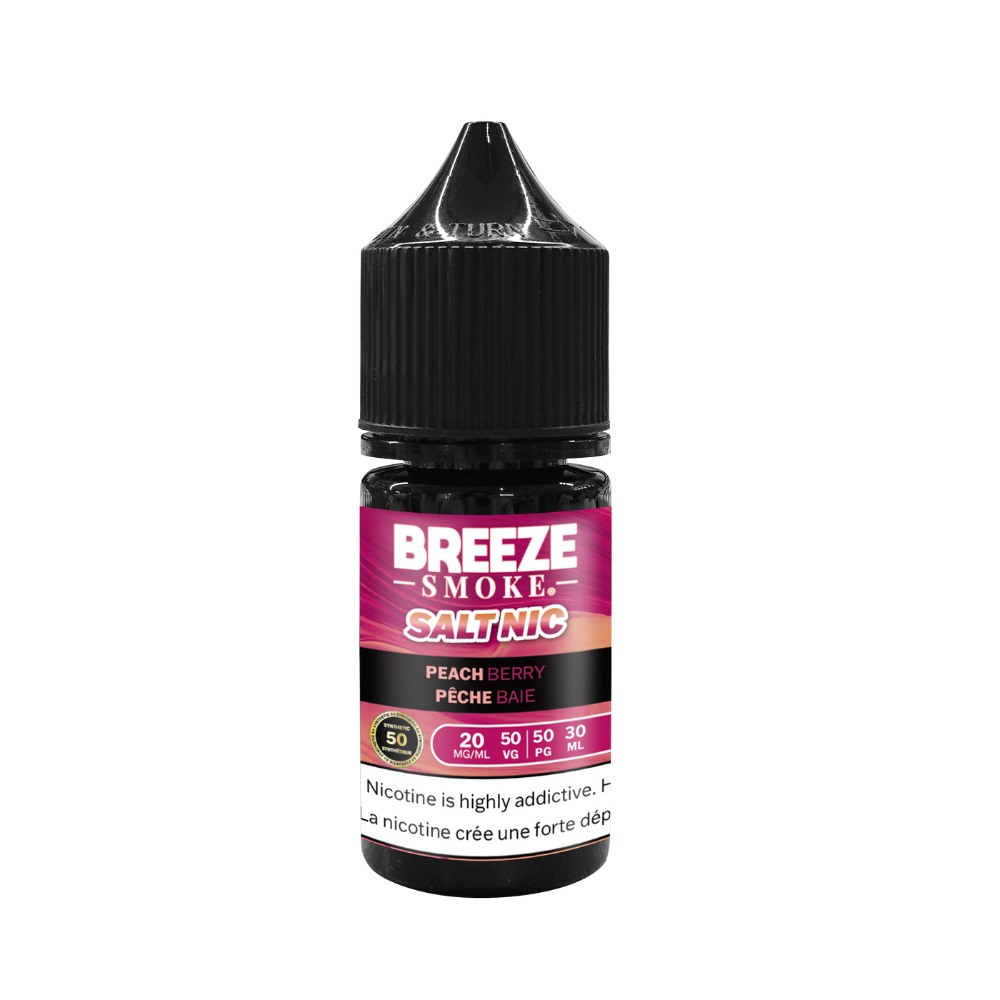 [CLEARANCE] Breeze S50 Salt Nic E-Liquid – Peach Berry,
