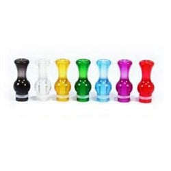 [CLEARANCE] Ming Smoky Clear Delrin Drip Tips,