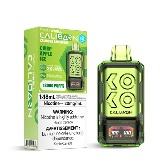 [CLEARANCE] NVZN x UWELL Caliburn Bar S18000 Rechargeable Disposable Vape 18mL,