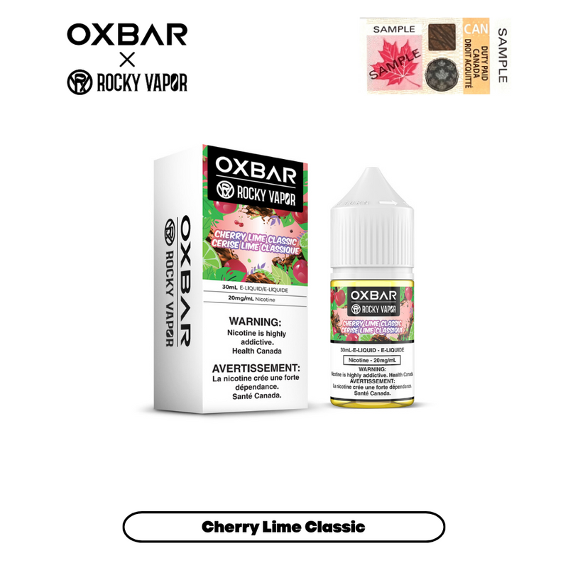[CLEARANCE] Rocky Vapor x Oxbar E-Liquids – Cherry Lime Classic,