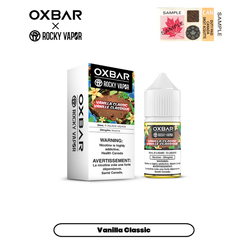 [CLEARANCE] Rocky Vapor x Oxbar E-Liquids – Vanilla Classic,