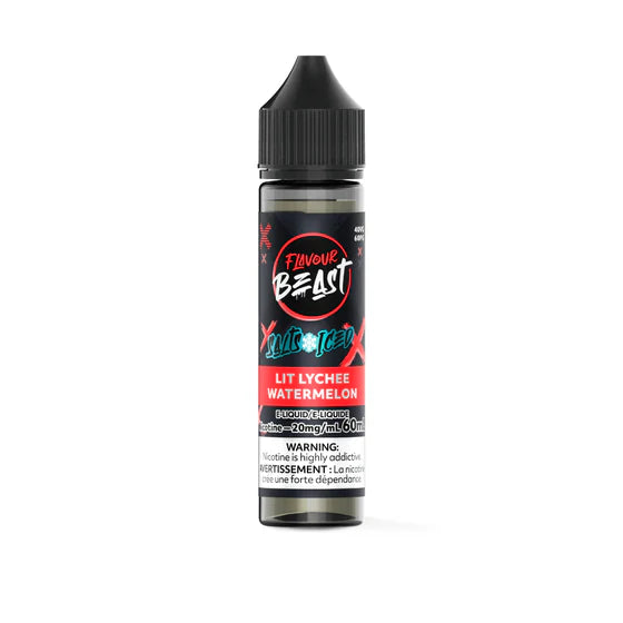 Flavour Beast E-Liquid 60mL Salts – Lit Lychee Watermelon,