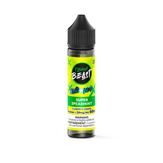 Flavour Beast E-Liquid 60mL Salts – Super Spearmint Iced,