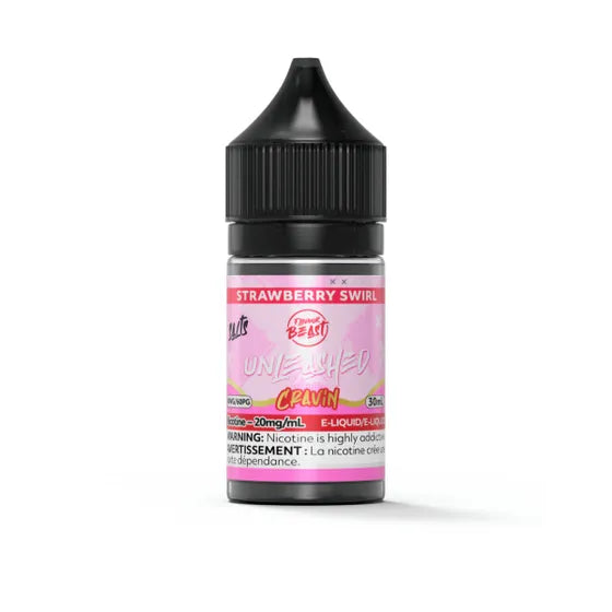 Flavour Beast Unleashed Cravin E-Liquid – Strawberry Swirl,