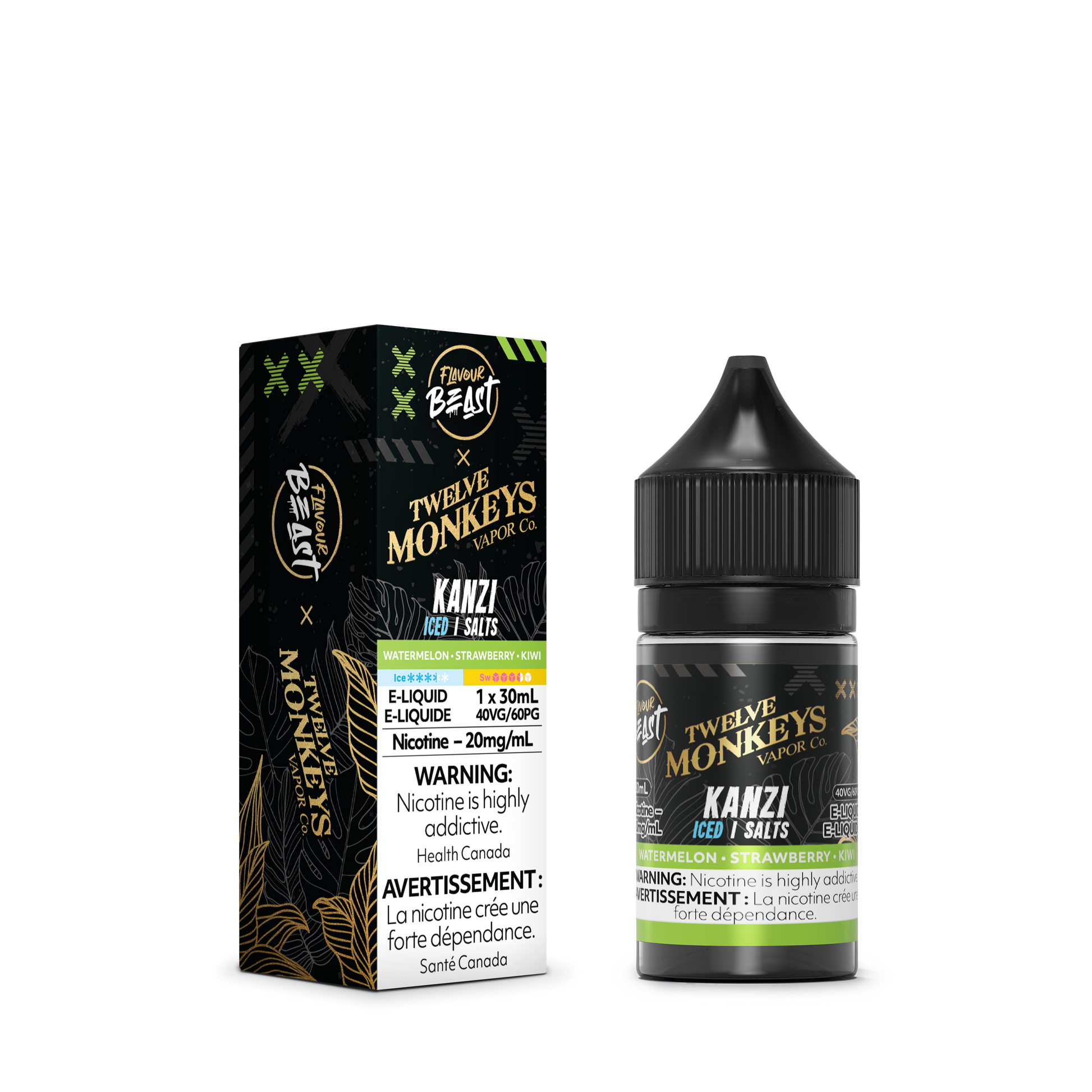 Flavour Beast x Twelve Monkeys E-Liquid – Kanzi Iced,