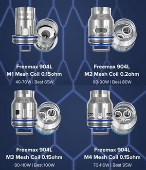 Freemax 904L M Mesh Coil for M Pro 2, Mesh Pro, Fireluke & Fireluke Pro Tank 3pcs