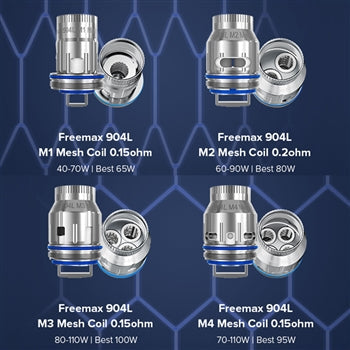 Freemax 904L M Mesh Coil for M Pro 2, Mesh Pro, Fireluke & Fireluke Pro Tank 3pcs,