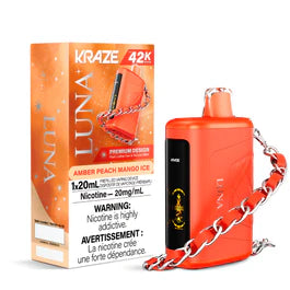 Kraze Luna Rechargeable Disposable Vape 20ml,