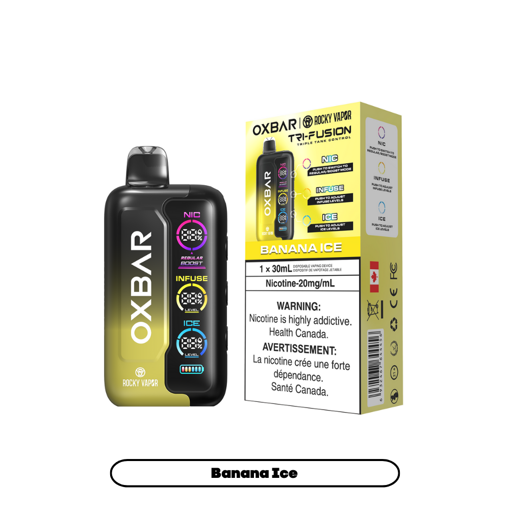 OXBAR X Rocky Vapor Tri Fusion Disposable Vape 30mL,