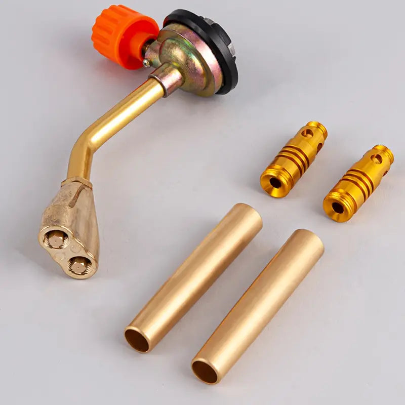 Stainless Steel Dual-Tube Flame Gun Lighter,