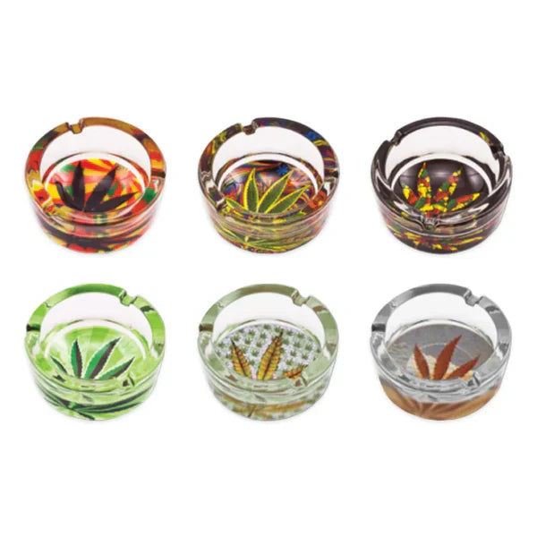 Crystal Leaf Ashtray