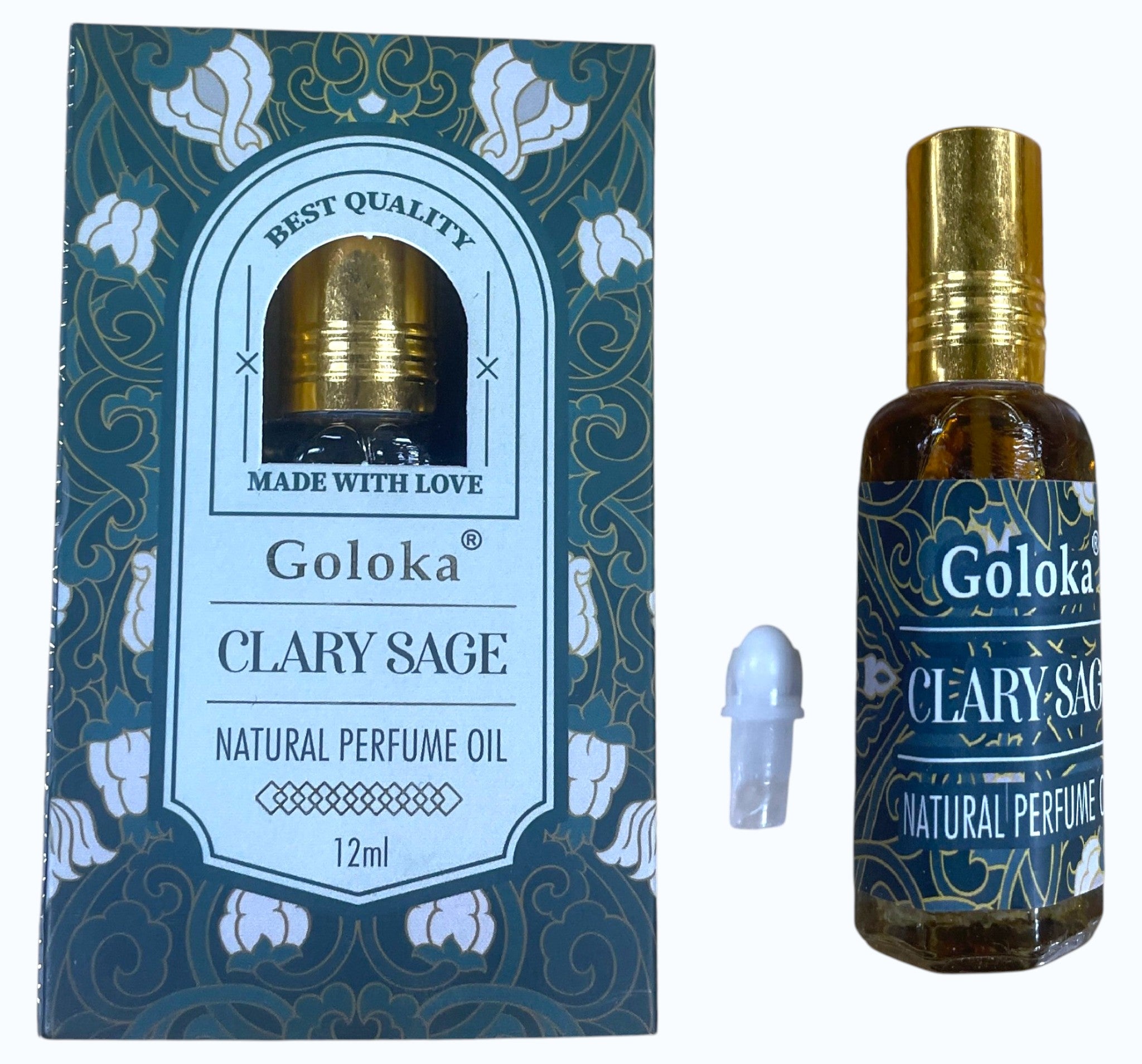 Goloka – Clary Sage Natural Perfume Oil (Attar) 12 ml