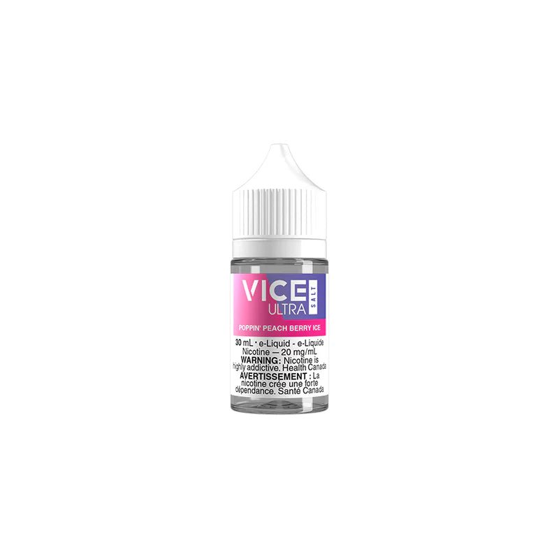 Vice Ultra Salts – Poppin’ Peach Berry Ice