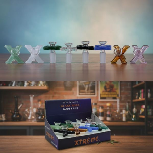 Xtreme – 14mm X Shaped Glass Bowl