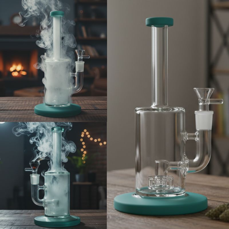 Xtreme – 10″ Matrix Percolator Glass Water Bong w/ Colour Edge