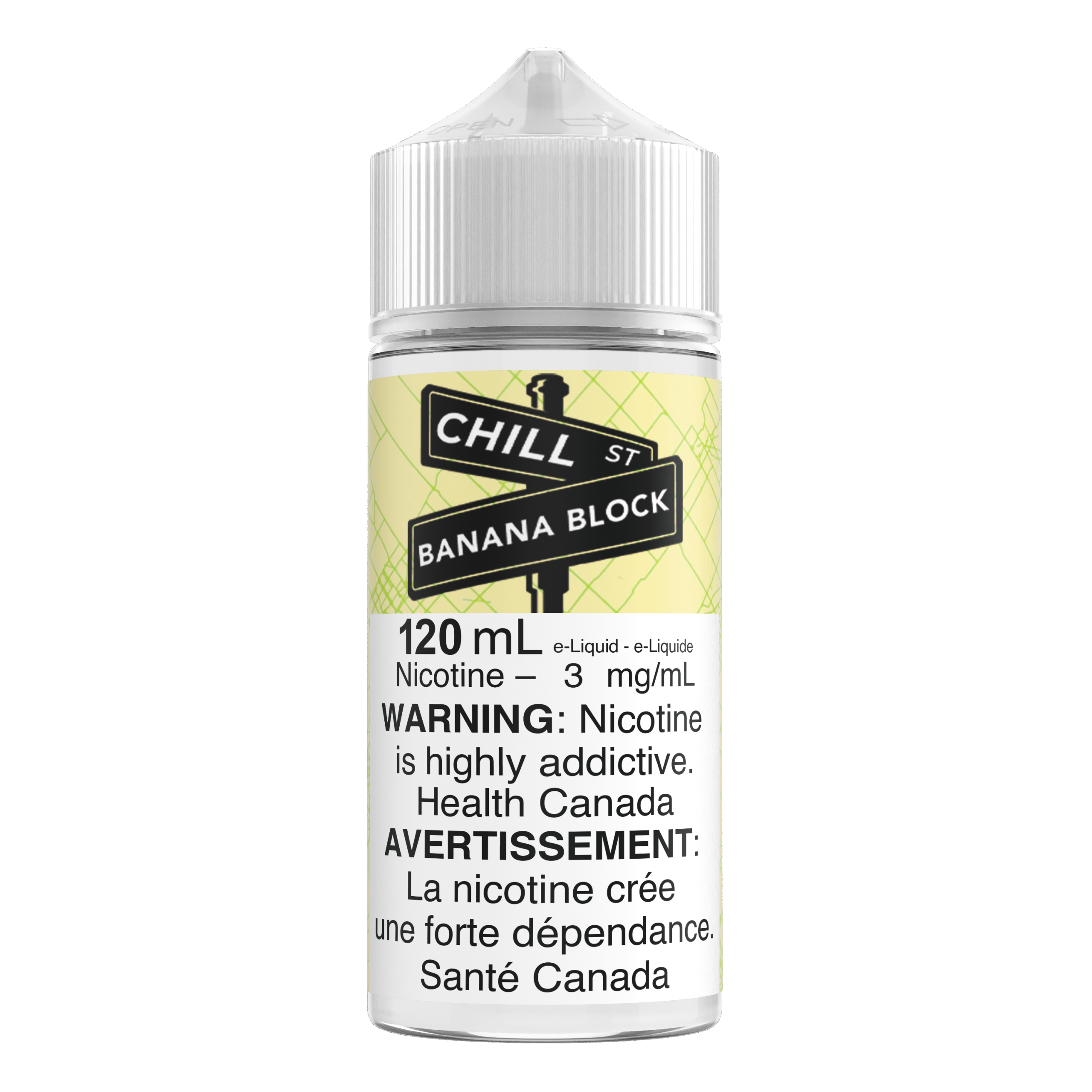 Chill St. 120mL E-liquid – Banana Block