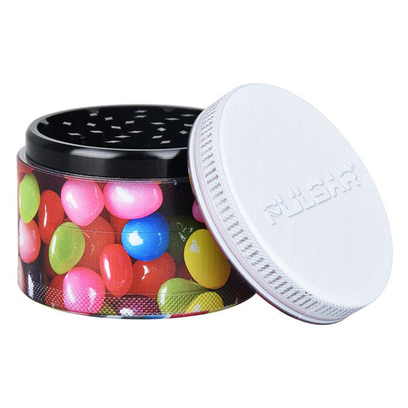Pulsar 2.5″ 4-Pc Aluminum Grinder – Jelly Beans Design Series