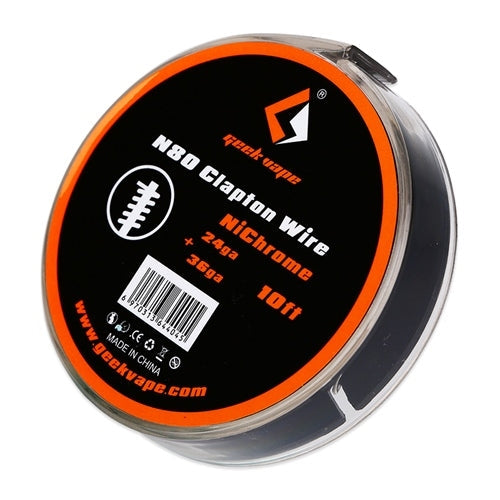10ft GeekVape N80 Clapton Wire (24GA+36GA) (ZN06),