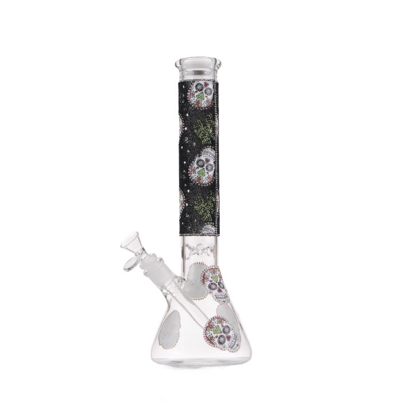 14″ Skull Bloom Beaker,