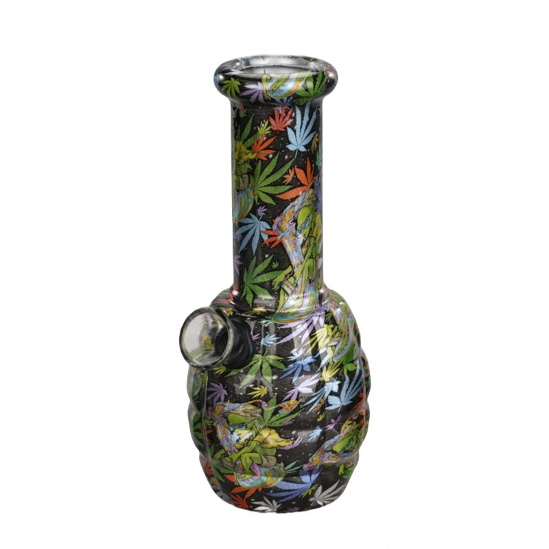 6” PsyAlien Art Glass Bong,