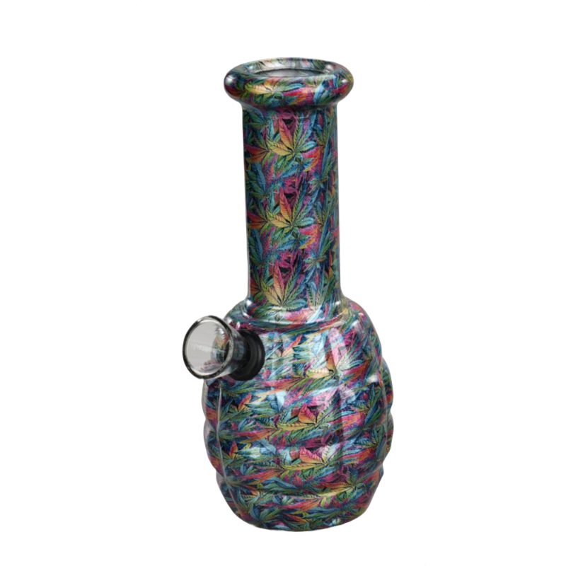 6” PsyLeaf Art Glass Bong,