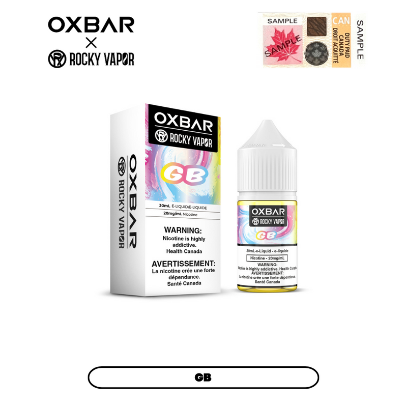 [CLEARANCE] Rocky Vapor x Oxbar E-Liquids – GB,