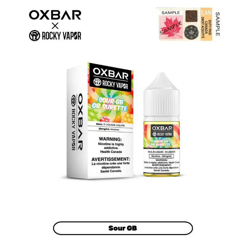 [CLEARANCE] Rocky Vapor x Oxbar E-Liquids – S GB,
