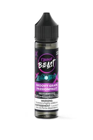 Flavour Beast E-Liquid 60mL Salts - Groovy Grape Passionfruit Iced