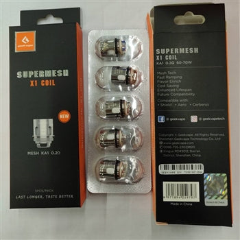 GeekVape Super Mesh Replacement Coil for Shield-Aero-Cerberus-SE 5pcs,