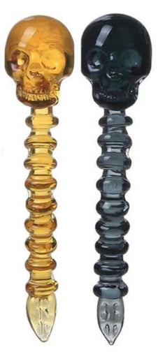 Glass Skull Vertebrae Dab Tool,