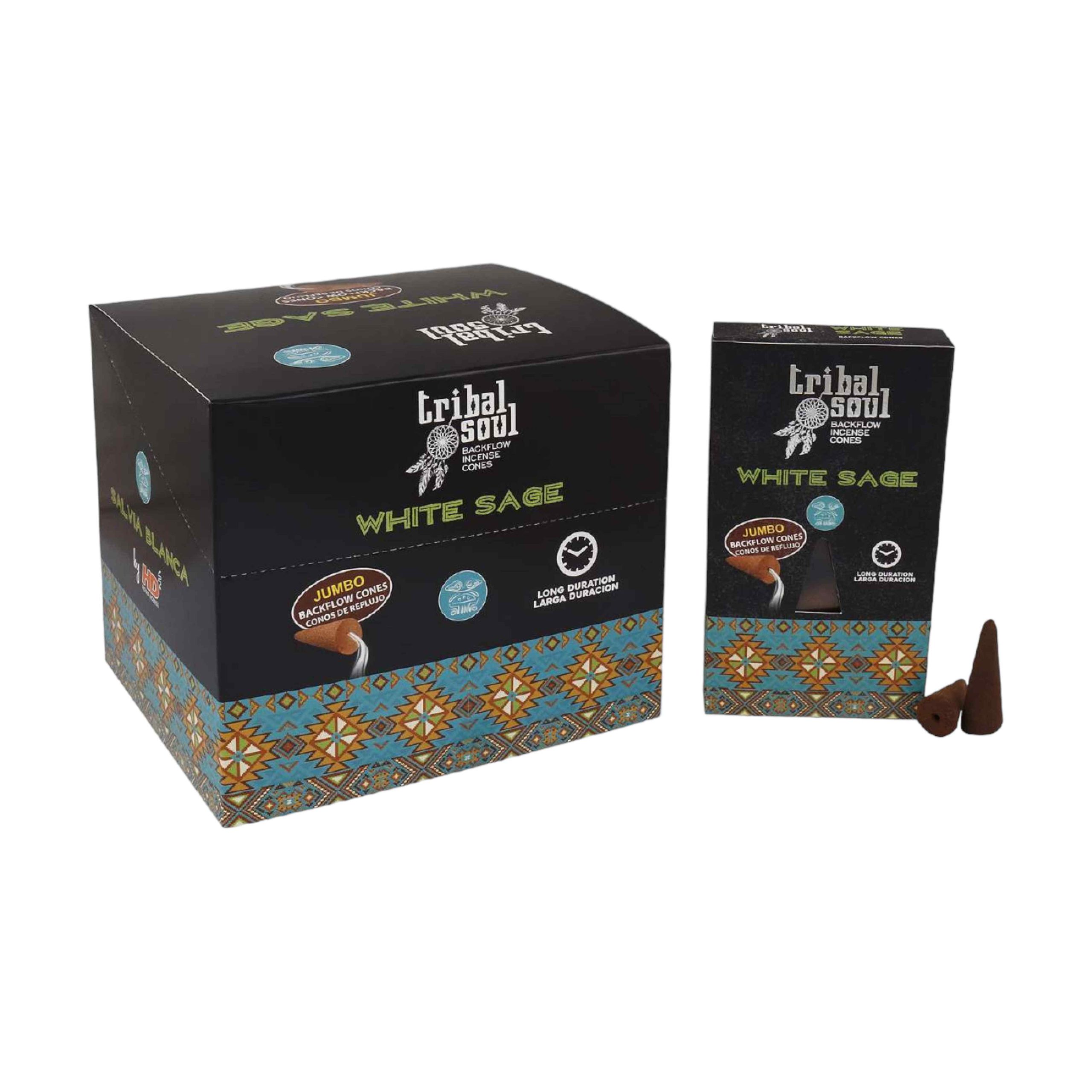 All Products Tribal Soul White Sage Backflow Incense Cones - 10 Cones