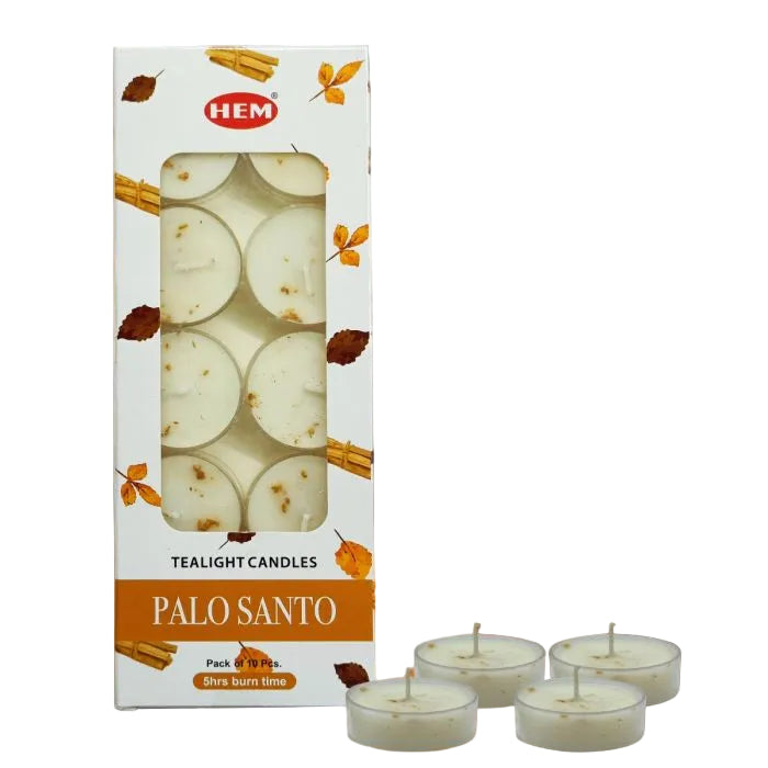 All Products HEM - Palo Santo Tea Light Candles (10/Pack)