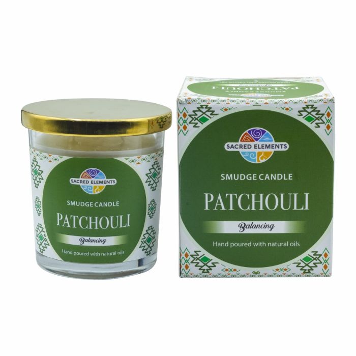 All Products Sacred Elements - Patchouli Glass Jar Smudge Candle - 6.5 oz
