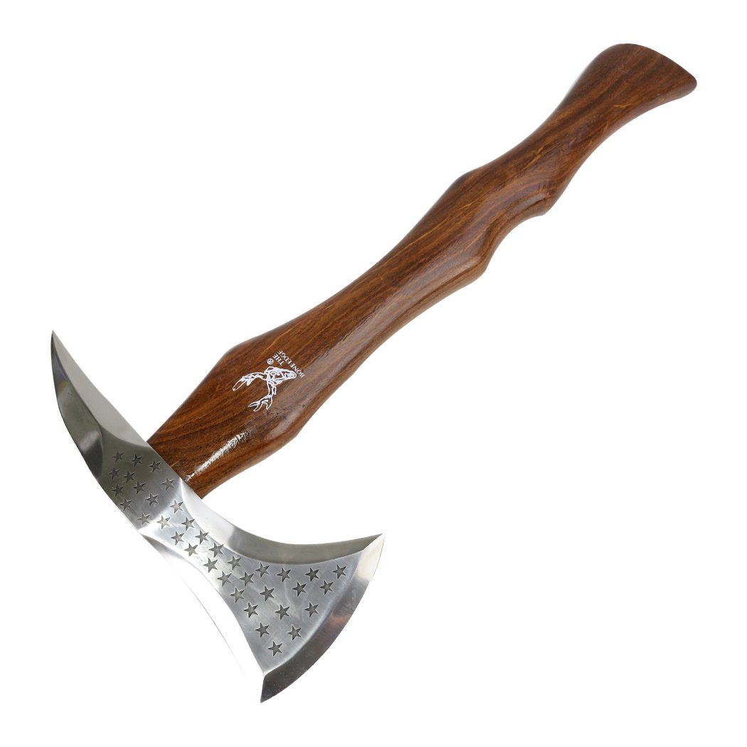 All Products The Bone Edge - 18″ Star On Blade Wood Handle Axe