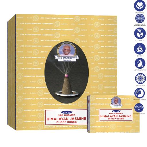 All Products Satya - Himalayan Jasmine Dhoop Cones (12 Cones, 1″)