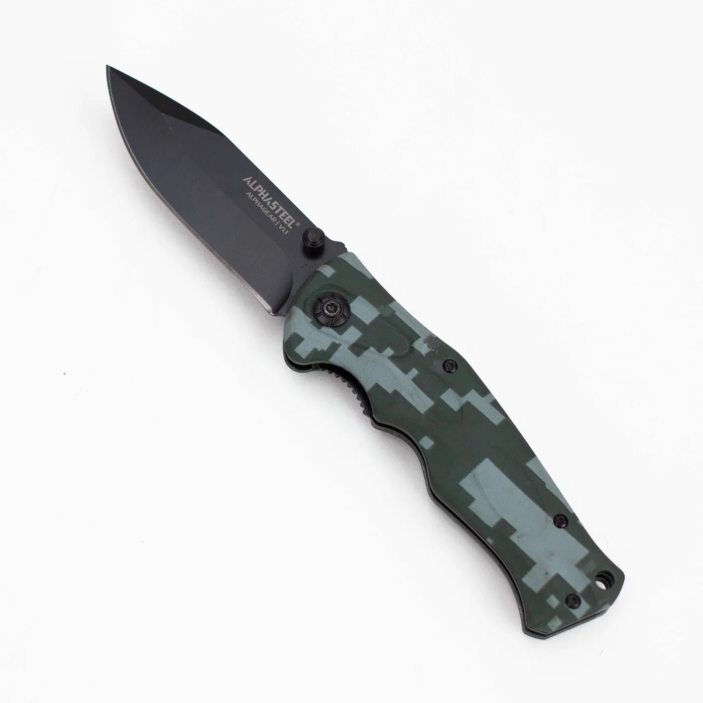 ALPHASTEEL - 8" Hunting Knife - New Military Fold