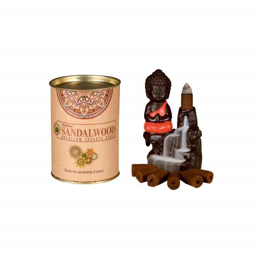 All Products Goloka Backflow Cones - Sandalwood Backflow Incense 24 Cones