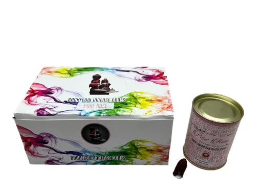 All Products Goloka Backflow Cones - Pure Rose Backflow Incense 24 Cones