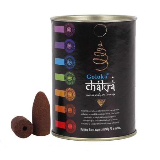 All Products Goloka Backflow Cones - Chakra Backflow Incense 24 Cones