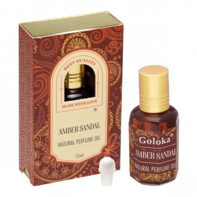 Goloka - Amber Sandal Natural Perfume Oil (Attar) 12 ml