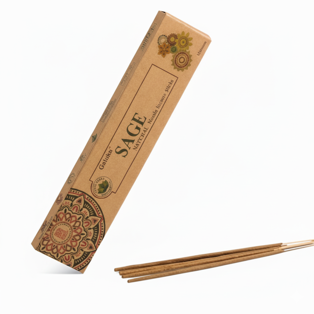 All Products Goloka Organika β Sage 9β³ Incense Sticks (15g)