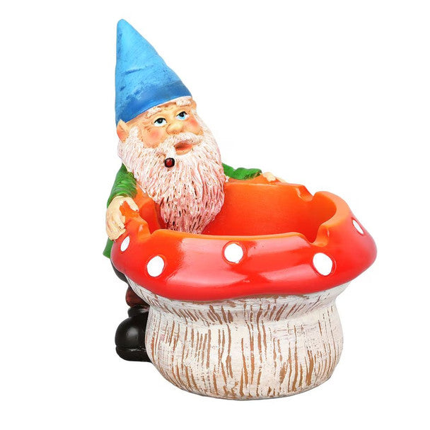 3.5" Gnome And Mushroom Ashtray