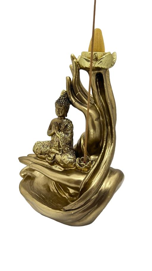 All Products ZenN - Buddha Hand with Lotus Backflow Incense Burner 4.3x3.5x5.5β