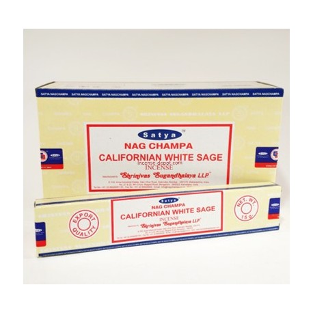 All Products Satya Nag Champa - Californian White Sage Incense Sticks 15g