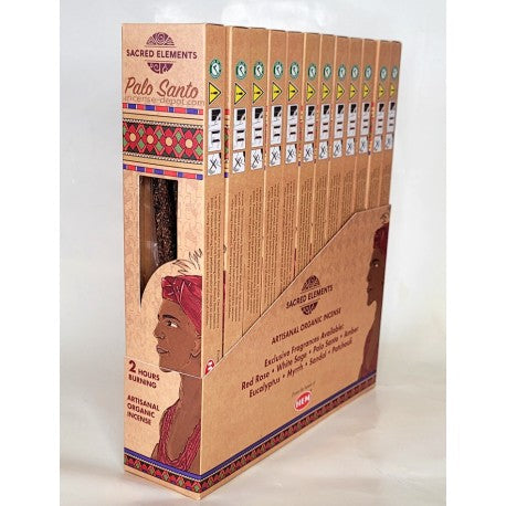 All Products Sacred Elements Organic - Palo Santo Premium Masala Hand‑Rolled Incense Sticks (15g, 2 hr burn, 8–10 sticks)